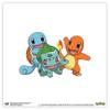 Gallery Pops Pokemon - Bulbasaur, Charmander, Squirtle Wall Art, Unframed Version, 12'' x 12'' view 1