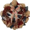 Americana Pip Berries Patriotic Handmade Deco Mesh Wreath. Available in 24 inch and 28 inch diameters. view 1