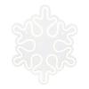Northlight LED Lighted Neon Style Snowflake Christmas Window Silhouette, 15", White view 1