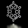 Northlight LED Lighted Neon Style Snowflake Christmas Window Silhouette, 15", White view 4