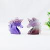 2 Natural Heling Stone Blue Purple Fluorite Crystal Statue Gemstone Handicraft Carving Reiki Figurine Spiritual (Color : Fluorite) view 4