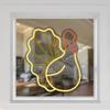 Northlight Pre-lit LED Turkey Thanksgiving Neon Wall or Window Decoration  15" - Yellow and Red view 2