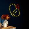 Northlight Pre-lit LED Turkey Thanksgiving Neon Wall or Window Decoration  15" - Yellow and Red view 3