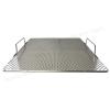 Sunrise Stainless Steel Fryer Screen with Handles (Solid Screen) (1, 13.5" x 13.5" x 1.75") view 3