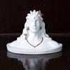 Adiyogi Shiva Statue for Car Dashboard, Pooja & Gift, Mahadev Murti Idol, Shankara for Home & Office Decor (White) by Indian Collectible view 2