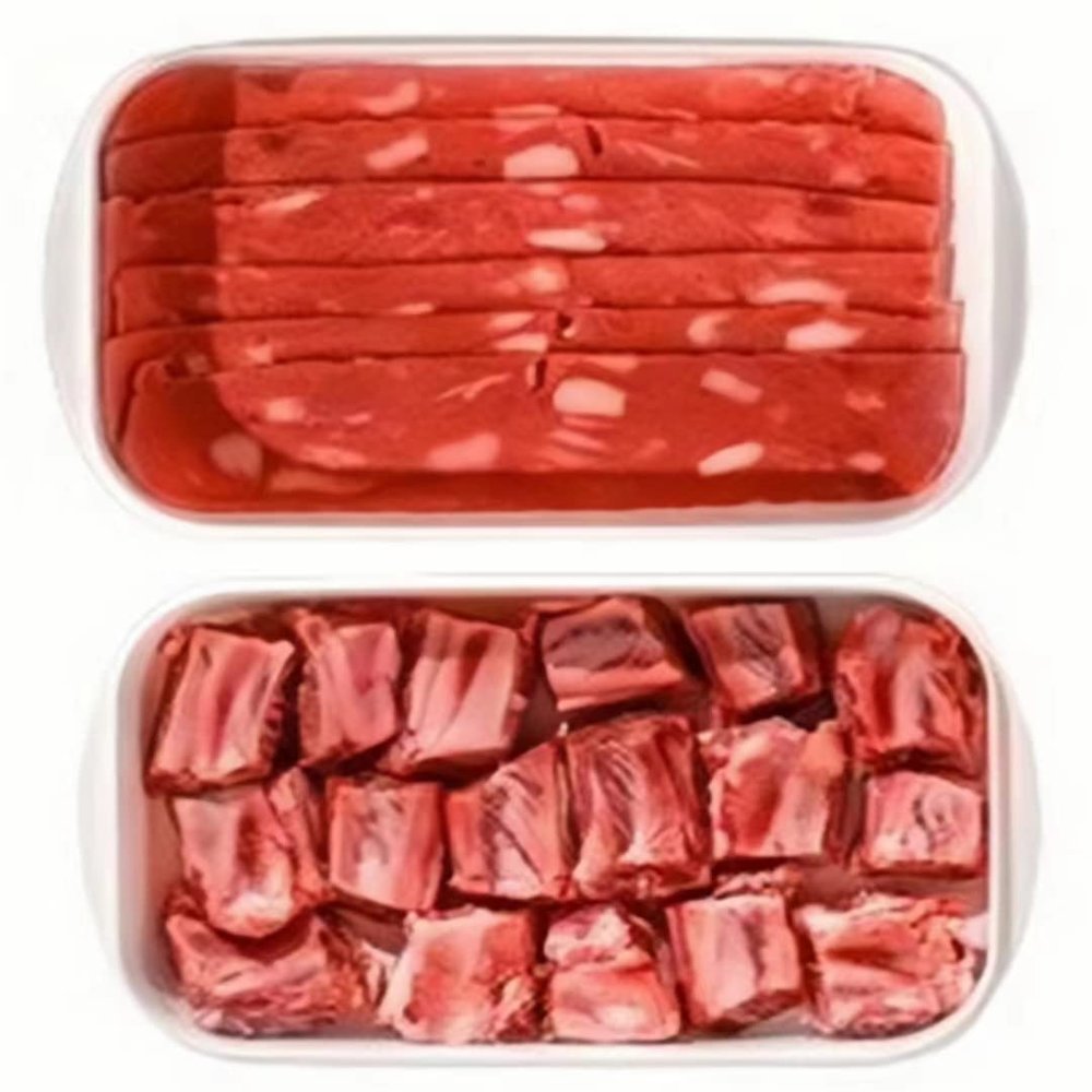 2 Pack Plastic Bacon Box, Deli Meat Saver Cold Cuts Fridge Keeper, Cheese Food Storage Container with Lid for Refrigerator, Shallow Low Profile Christmas Cookie Holder