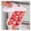 2 Pack Plastic Bacon Box, Deli Meat Saver Cold Cuts Fridge Keeper, Cheese Food Storage Container with Lid for Refrigerator, Shallow Low Profile Christmas Cookie Holder view 2
