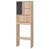 Better Home Products Ace Over-The-Toilet Storage Organizer in Natural Oak & Dark Gray view 4