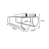 2 slots Wine Glasses Rack, Stemware Hanger, glass cup storage rack, Wire Wine Glass Holder, for Cabinet Kitchen Bar, ready to use (Color : Silver) view 2