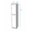 Craftline Ready to Assemble Shaker White Tall Cabinets - Utility Cabinet (18 Inch x 24 Inch x 90 Inch) view 3