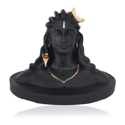 Adiyogi Shiva Statue for Car Dashboard, Pooja & Gift, Mahadev Murti Idol, Shankara for Home & Office Decor (Small) by Indian Collectible
