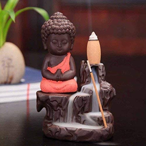 Buddha Smoke Fountain Statue (Multicolour) by Indian Collectible
