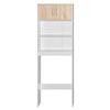 Ace Over-The-Toilet Storage Rack White & Natural Oak view 1