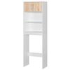Ace Over-The-Toilet Storage Rack White & Natural Oak view 4