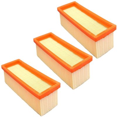 Greendhat Replacement Part- Flat Filter Fit for Karcher 6.414-498.0 SE 2001 SE 3001 SE 5.100 SE 6.100 K 2801 A 2801 Wet and Dry Vacuum Cleaner Part (Color : Orange)