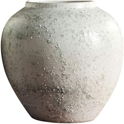 Ceramic Vase Desktop Vase Nordic Retro Home Decoration Ornaments Flower Arrangement Porcelain Bottle (Size : 21x21cm)