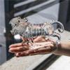 RAN Home Attract Wealth Desktop Figurine Office Decoration Handmade Lucky Crystal Tiger Statues House Congratulation Gift view 3