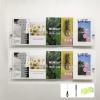 EAYOYAE 37.4" Magazine Holder,Acrylic Magazine Rack Wall Mounted,Clear Brochure Holder (2PACK) view 1