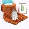 XYXHEII Sofa Knit Blankets, Chunky Knit Blanket Soft Handmade, Knitted Blankets for Bedroom, Blanket Cozy Warm, Knitted Blanket for Bed (G 130x170cm) view 1