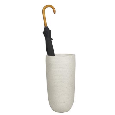 Umbrella Stand YXX- White/Black Ceramics Walking Sticks Holder, American-Style Porcelain Umbrella Bucket for Indoor Entryway Farmhouse (Color : Style-1)