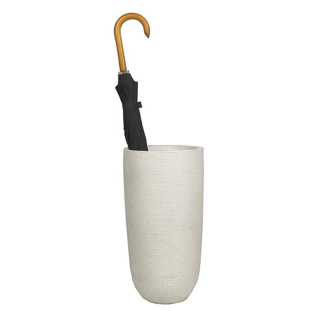 Umbrella Stand YXX- White/Black Ceramics Walking Sticks Holder, American-Style Porcelain Umbrella Bucket for Indoor Entryway Farmhouse (Color : Style-1)