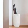 Umbrella Stand YXX- White/Black Ceramics Walking Sticks Holder, American-Style Porcelain Umbrella Bucket for Indoor Entryway Farmhouse (Color : Style-1) view 2