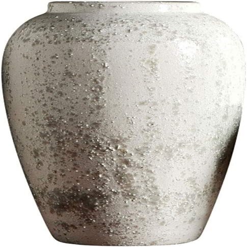 Ceramic Vase Desktop Vase Nordic Retro Home Decoration Ornaments Flower Arrangement Porcelain Bottle (Size : 17x29cm)