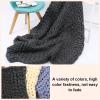 XYXHEII Knitted Throw Blanket for Sofa, Chunky Knitted Blankets and Throws, Handmade Knit Chunky Blanket Throw Sofa Throw for Gift Sofa Bed, Chunky Knit Blanket (A 100x100cm) view 4