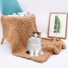 XYXHEII Sofa Knit Blankets, Chunky Knit Blanket Soft Handmade, Knitted Blankets for Bedroom, Blanket Cozy Warm, Knitted Blanket for Bed (A 50x50cm) view 1