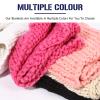 XYXHEII Sofa Knit Blankets, Chunky Knit Blanket Soft Handmade, Knitted Blankets for Bedroom, Blanket Cozy Warm, Knitted Blanket for Bed (A 50x50cm) view 3