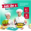 Baketivity Kids Cooking Set Real Utensils With Kitchen Tool Guide - Complete Junior Cooking Set Gift For Girls Or Boys With Mixing Bowls, Cutting Board, Knife, Apron - Kids Baking Set For Real Cooking view 2