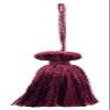 DCOPRO 3" (7.5cm) Small Bell Tassel with 3" (7.5cm) Loop | Decorative Craft Tassel (BT3-CR) Dark Wine Red Solid #E10 (Dark Burgundy Red) Set of 12 view 1