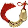 RAN Home Hanging Pendant Wind ChimeChinese Feng Shui Bell with 5 Coins for Wealth and Healthy Good Luck view 2