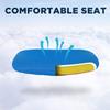 Home Office Chair Mid Back Mesh Desk Chair Ergonomic Computer Chair Height Adjustable Task Chair Modern Rolling Swivel Chair with Lumbar Support Armless Executive Chair for Women Men, Blue view 3