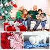 XYXHEII Knitted Throw Blanket for Sofa, Chunky Knitted Blankets and Throws, Handmade Knit Chunky Blanket Throw Sofa Throw for Gift Sofa Bed, Chunky Knit Blanket (G 127x153cm) view 3