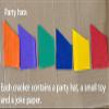 10 inches Christmas No-Snap Party favor, pack Of 6, , ANXTO, Red Snowflake, Christmas Party Table Favor with Party Hat, Joke & Little Gift Inside, Christmas Seasonal Holiday Dinner Traditions (red) view 4