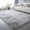 CAIYUECS Shag Area Rug for Living Room: Indoor Ultra Soft Plush Rugs for Bedroom Living Room - Non-Skid Modern Nursery Faux Fur Rugs for Kids Room Home Decor (Tie-Dyed Light Gray, 6x9 Feet) view 1