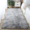 CAIYUECS Shag Area Rug for Living Room: Indoor Ultra Soft Plush Rugs for Bedroom Living Room - Non-Skid Modern Nursery Faux Fur Rugs for Kids Room Home Decor (Tie-Dyed Light Gray, 6x9 Feet) view 2
