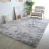 CAIYUECS Shag Area Rug for Living Room: Indoor Ultra Soft Plush Rugs for Bedroom Living Room - Non-Skid Modern Nursery Faux Fur Rugs for Kids Room Home Decor (Tie-Dyed Light Gray, 6x9 Feet) view 3