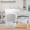 1 Gallon Measuring Pitcher, 134oz Extra Large Measure Pitcher-Convenient Conversion Chart-Strong Handle, Heat Resistant Plastic 1 Gallon Measuring Container for Pool Chemicals,Motor Oil, Lawn and Cook view 3