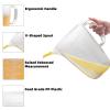 1 Gallon Measuring Pitcher, 134oz Extra Large Measure Pitcher-Convenient Conversion Chart-Strong Handle, Heat Resistant Plastic 1 Gallon Measuring Container for Pool Chemicals,Motor Oil, Lawn and Cook view 4