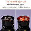 ETL Approved Charcoal Starter - Coal Burner Hot Plate Electric Stove Coconut Starter with Stainless Detachable Tongs, 4.9Ft Longer Cords, 650W Faster Heating for BBQ Kitchen etc. view 4