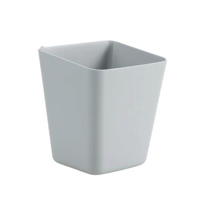 HYLAMINGO Wall-Mounted Storage Box Plastic Storage Basket Home Kitchen Storage Basket Grey