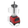 3HP 2200W Heavy Duty Household Grade Mixer Juicer Countertop Smoothie Mixer Commercial Juicer 110V Professional Smoothie Maker For Making All Kinds Of Drinks (Red) view 2