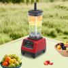 3HP 2200W Heavy Duty Household Grade Mixer Juicer Countertop Smoothie Mixer Commercial Juicer 110V Professional Smoothie Maker For Making All Kinds Of Drinks (Red) view 4