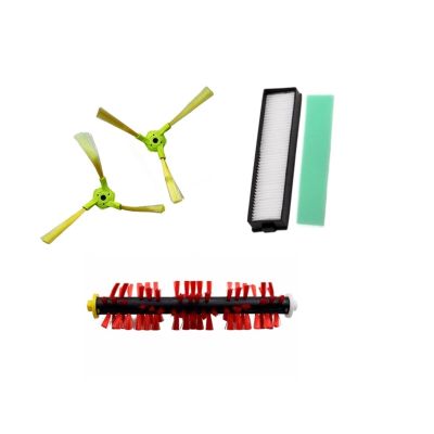 CRNVR Main Brush Side Brush Hepa Filter Compatible with LG HOM-BOT VR6260LVM VR6462LVM VSR8600RR VSR6600OB Robot Vacuum Cleaner Parts Accessories (Color : 1 Set)
