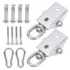 Yoga Ceiling Wall Mount Anchor Hook Set Hammock Chair Hanging Kit Stainless Steel Bracket Screw Carabiner for Porch Chair Yoga Hammock Gym Swing -998 Yoga Hanging view 4