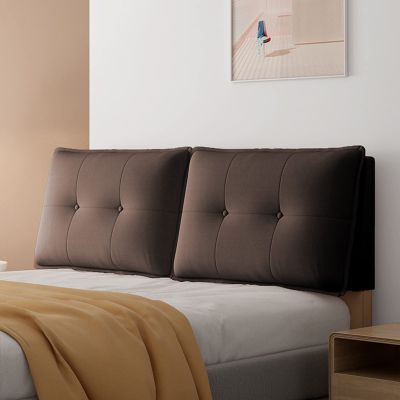 Backrest King Size Headboard Cushion Wedge Reading Support Pillow Upholstered Sponge Filled Lumbar Support Cushion for Bed with/Without Headboard,C,with headboard 47.2"/120cm