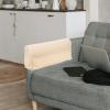SEWACC 2 Pcs Couch Arm Covers Polyester Anti- Slip Armchair Cover for Chairs Sofa Stretch Furniture Protector Washable (Beige) view 4