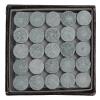 Alvinlite 9-13 mm Medium Hard Cue Tips - 50 Pieces Leather Billiard Stick Replacement Tips with Storage Box - Snooker Daily Training Use, Grey 2 (12mm) Pool Cue view 4